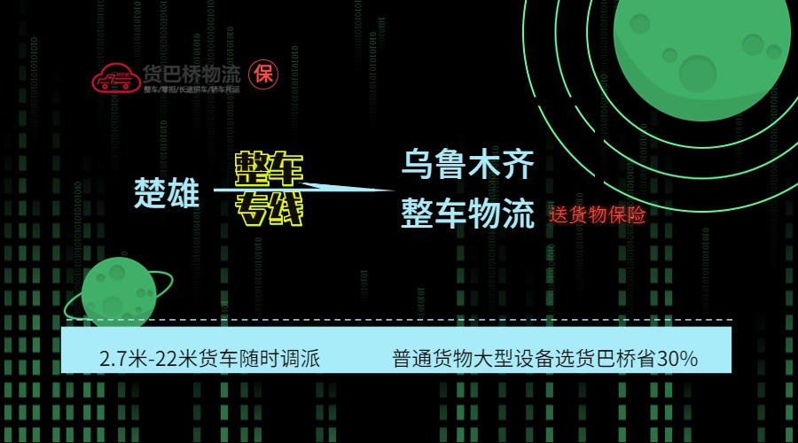 楚雄到烏魯木齊整車(chē)線路