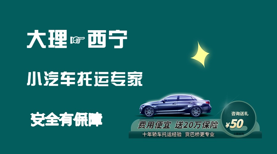 大理到西寧轎車托運